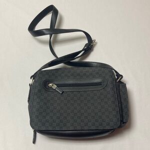 Liz Claiborne Charcoal Checkered Crossbody Bag